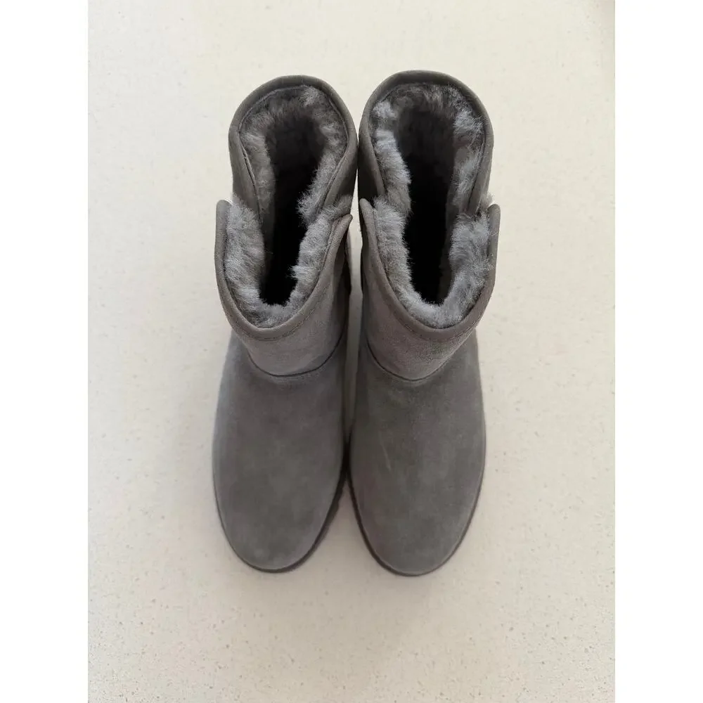 UGG Cory II‎ Shearling Lined Boots NWOB Gray 5.5 - Picture 2 of 6